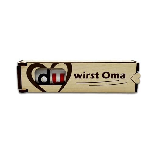 KS Laserdesign Schokoriegel Geschenkbox Holz - du wirst Oma - Geschenke für die beste Oma der Welt, Überraschung Kleinigkeit Mitbringsel Geschenkidee OHNE DUPLO KS Laserdesign Schokoriegel Geschenkbox Holz - du wirst Oma - Geschenke für die beste Oma der Welt, Überraschung Kleinigkeit Mitbringsel Geschenkidee OHNE DUPLO von KS Laserdesign