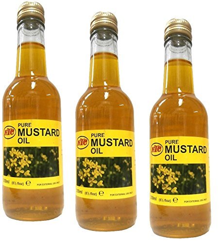 3x KTC 100% Pure Mustard Oil - Senföl 250ml (insgesamt - 750ml) von KTC