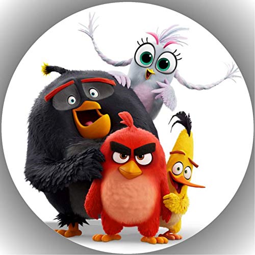 Fondant Tortenaufleger Tortenbild Geburtstag Angry Birds K3 von KTD