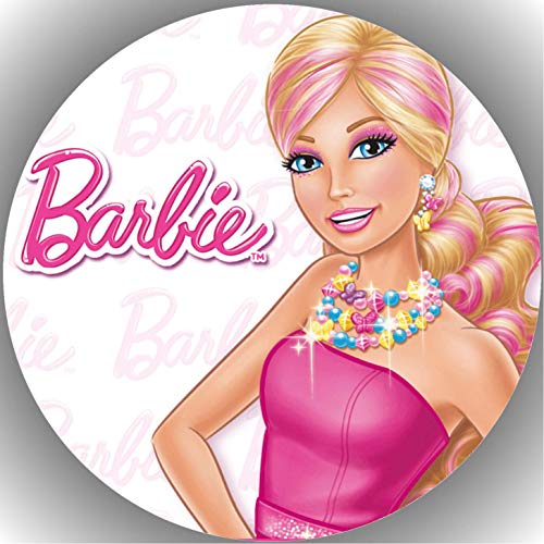 Fondant Tortenaufleger Tortenbild Geburtstag Barbie K7 von KTD