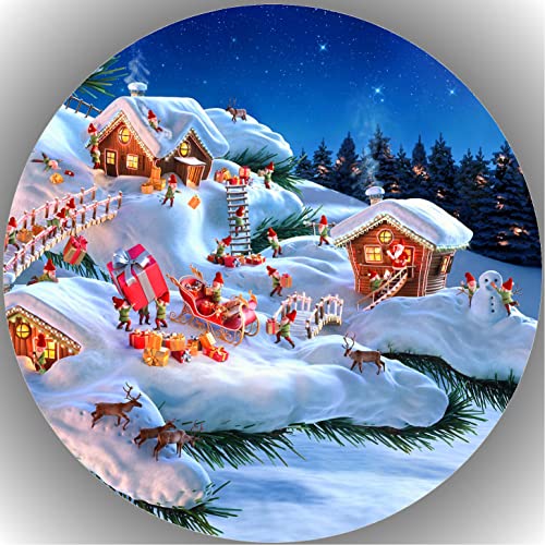 Fondant Tortenaufleger Tortenbild Geburtstag Weihnachten/ Xmas/ Christmas K15. Fondant Tortenaufleger Tortenbild Geburtstag Weihnachten/ Xmas/ Christmas K15. von KTD