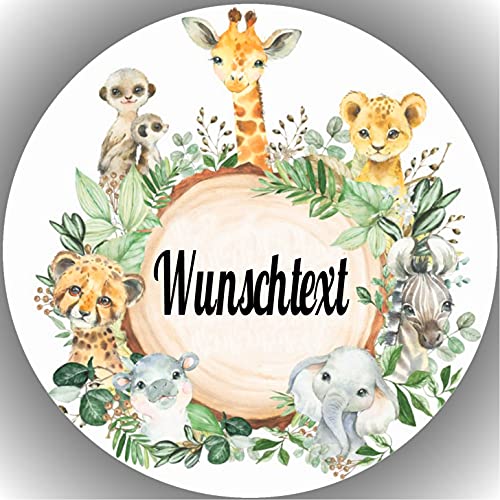 Fondant Tortenaufleger Tortenbild Geburtstag personalisiert Wunschtext Tiere/Zootiere K1 Fondant Tortenaufleger Tortenbild Geburtstag personalisiert Wunschtext Tiere/Zootiere K1 von SKUURTFR