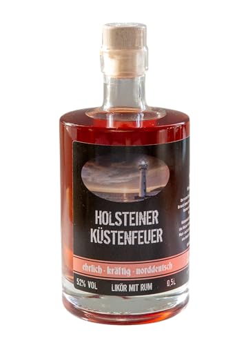 KÜSTENBUDDEL Holsteiner Küstenfeuer 500ml 52% Rum mit Orange und Ingwer von KÜSTENBUDDEL
