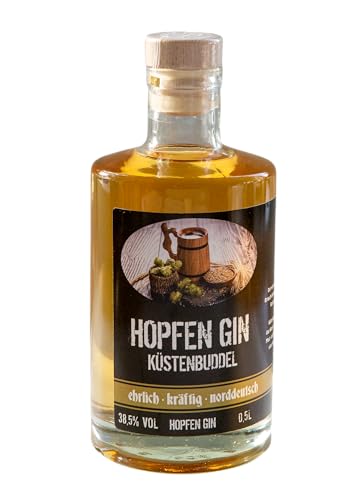 KÜSTENBUDDEL Hopfen Gin 500ml DRY GIN mit Cascade und Citra Hopfen IPA von KÜSTENBUDDEL