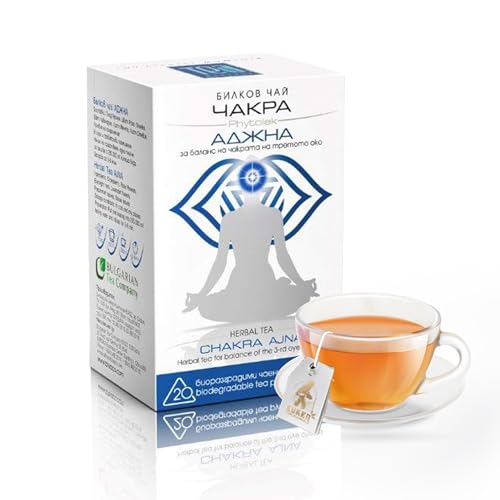 Ajna Chakra Tee 30g | Gleichgewicht des Chakras des Dritten Auges | Premium Beuteltee 20 Teebeutel von KUKER