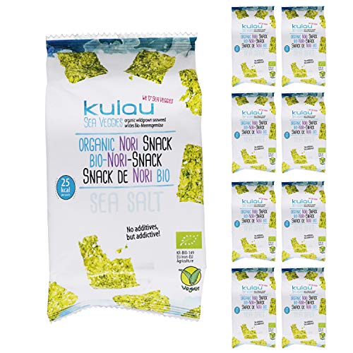 Kulau Bio-Nori-Snack Sea salt, 8 x 4g von KULAU GmbH