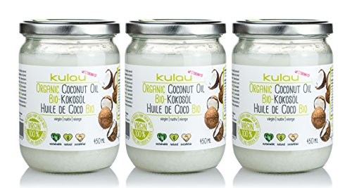 3x KULAU Bio-Kokosöl RAW 450 ml Sparpaket 3x KULAU Bio-Kokosöl RAW 450 ml Sparpaket von Kulau