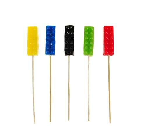 Lutscher Bausteine 12g 15 Stück - Süßigkeiten kinder in Form von Baukasten - Süße Lolipops in mehreren Farben - Lustige Süßigkeiten zum Kindergeburtstag Lutscher Bausteine 12g 15 Stück - Süßigkeiten kinder in Form von Baukasten - Süße Lolipops in mehreren Farben - Lustige Süßigkeiten zum Kindergeburtstag von KURI sweets