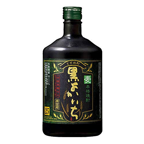 [ 700ml ] KURO YOKAICHI MUGI SHOCHU japanische Spirituose aus Gerste 25% vol. von 宝酒造