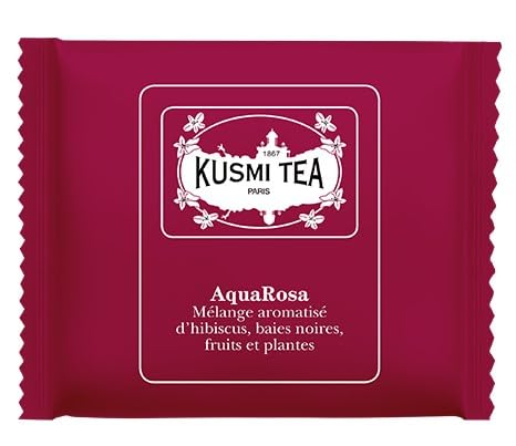 KUSMI TEA - AQUAROSA BIO - Box mit Teebeuteln in Umhüllung (50) von KUSMI TEA