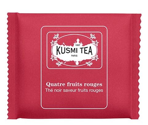 KUSMI TEA - VIER ROTE FRÜCHTE BIO - Schachtel mit Teebeuteln mit Umschlag (50) von KUSMI TEA