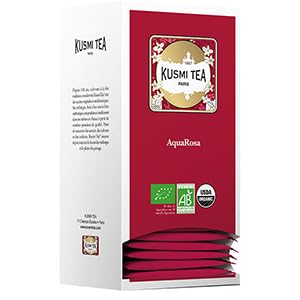 Kusmi Tea - AquaRosa - Box mit 25 Musselin-Teebeuteln von KUSMI TEA