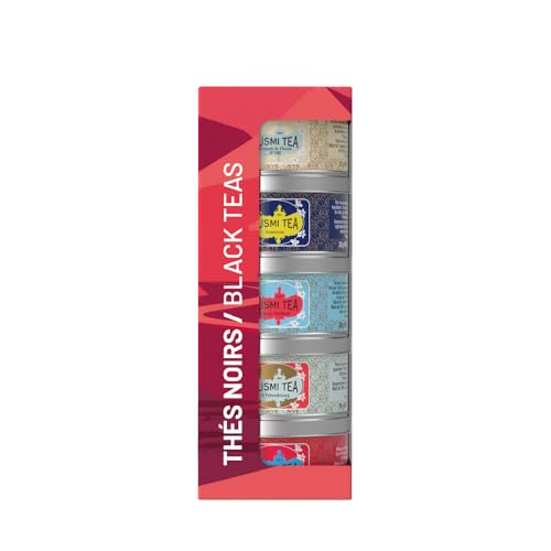 Kusmi Tea - Geschenkset Black Teas Bio - Schwarzer Tee Geschenkbox für Frauen und Männer - Earl Grey Tee - Eine Auswahl von 5 Sorten - Loser Tee - 5 Dosen zu 25g - Idee Geburtstagsgeschenk Kusmi Tea - Geschenkset Black Teas Bio - Schwarzer Tee Geschenkbox für Frauen und Männer - Earl Grey Tee - Eine Auswahl von 5 Sorten - Loser Tee - 5 Dosen zu 25g - Idee Geburtstagsgeschenk von KUSMI TEA