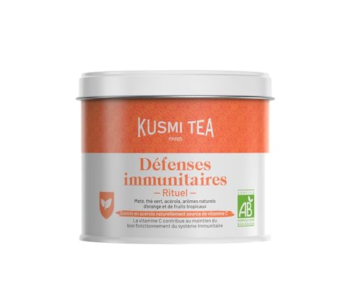 Kusmi Tea - Immunabwehr Ritual - Grüner Tee, Mate Bio mit Vitamin C angereichert - Acerola, natürliche Aromen von Orange und tropischen Früchten - 100g von KUSMI TEA