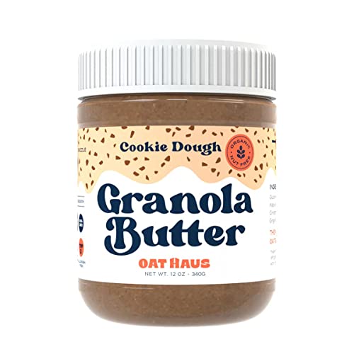 KWEEN Oat Haus Cookie Dough Granola Butter (Chipless) | Erdnussfrei, Mandel (Baumnuss) frei & schulsicher (Top 8 allergenfrei) | Sonnenblumenkerne & Keksteig Alternative von KWEEN