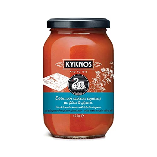 KYKNOS S.A. Greek Canning - Original griechische Tomatensauce mit Feta & Oregano - 425 g von KYKNOS