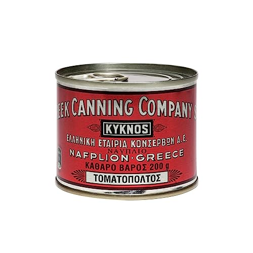 KYKNOS S.A. Greek Canning - Tomatenmark - doppelt konzentrierte Tomatenpaste aus Griechenland - 28-30% - 200g Dose von KYKNOS