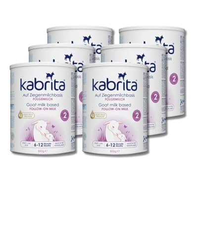KABRITA | Ziegenmilch Folgemilch 6-12 Monate | Hochwertige Babynahrung - Baby Milch, nahrhaft* und sanft zum Babybauch | Inhalt: 800g Babynahrung-Milchpulver - 6x 800g KABRITA | Ziegenmilch Folgemilch 6-12 Monate | Hochwertige Babynahrung - Baby Milch, nahrhaft* und sanft zum Babybauch | Inhalt: 800g Babynahrung-Milchpulver - 6x 800g von Kabrita