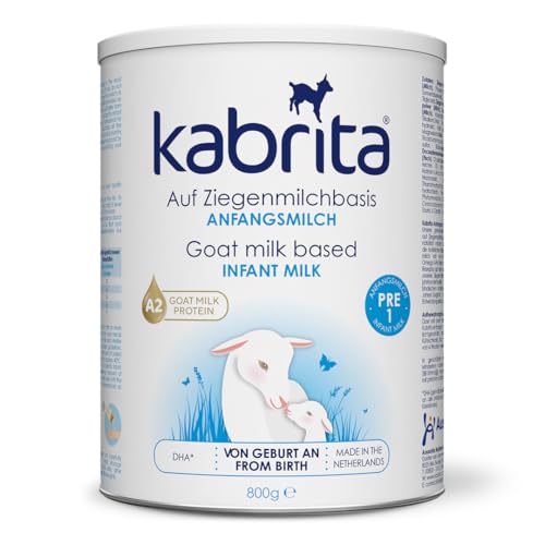 KABRITA | Ziegenmilch Pre Nahrung Anfangsmilch 0-6 Monate | Hochwertige Babynahrung - Baby Milch, nahrhaft und sanft zum Babybauch | Inhalt: 800g Babynahrung-Milchpulver KABRITA | Ziegenmilch Pre Nahrung Anfangsmilch 0-6 Monate | Hochwertige Babynahrung - Baby Milch, nahrhaft und sanft zum Babybauch | Inhalt: 800g Babynahrung-Milchpulver von Kabrita