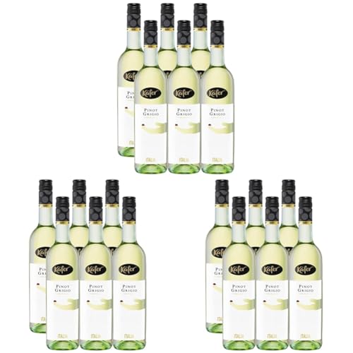 Feinkost Käfer Pinot Grigio trocken (6 x 0.75 l) (Packung mit 3) von Käfer