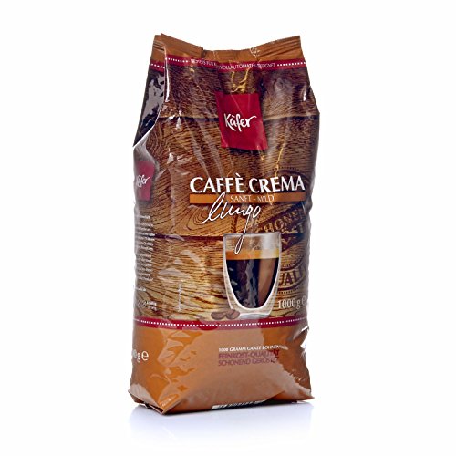 Käfer Caffé Crema Sanft - Mild 8 x 1kg ganze Bohnen von Käfer