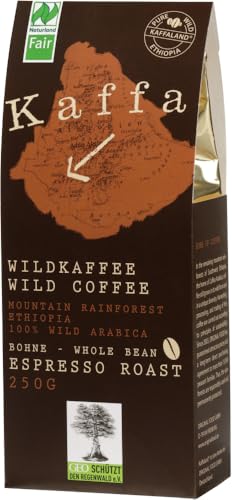 Bio Kaffa Wildkaffee, Espresso Roast, ganze Bohne (6 x 250 gr) von Kaffa Wildkaffee