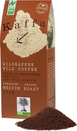 Bio Kaffa Wildkaffee, Medium Roast, gemahlen (6 x 250 gr) von Kaffa Wildkaffee