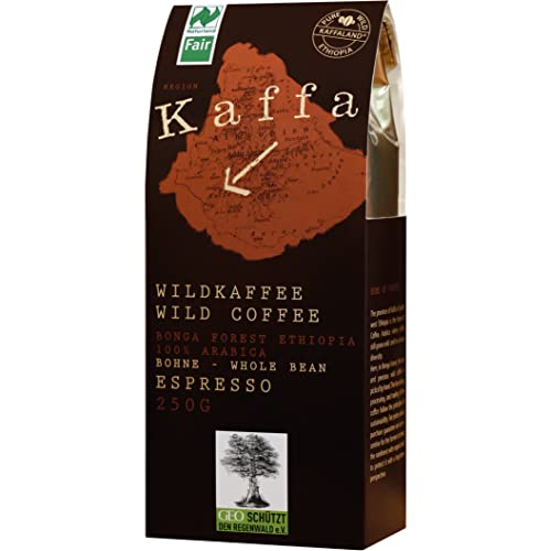 Bio Kaffa Wildkaffee, Espresso Roast, ganze Bohne (1 x 250 gr) von Kaffa Wildkaffee