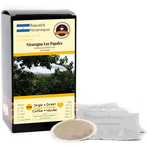 Kaffee Globetrotter - Kaffee Mit Herz - Nicaragua Los Papales - 50 Premium Kaffeepads - für Senseo Kaffeemaschine - Spitzenkaffee Fair Gehandelt Unterstützt Soziale Projekte von Kaffee Globetrotter