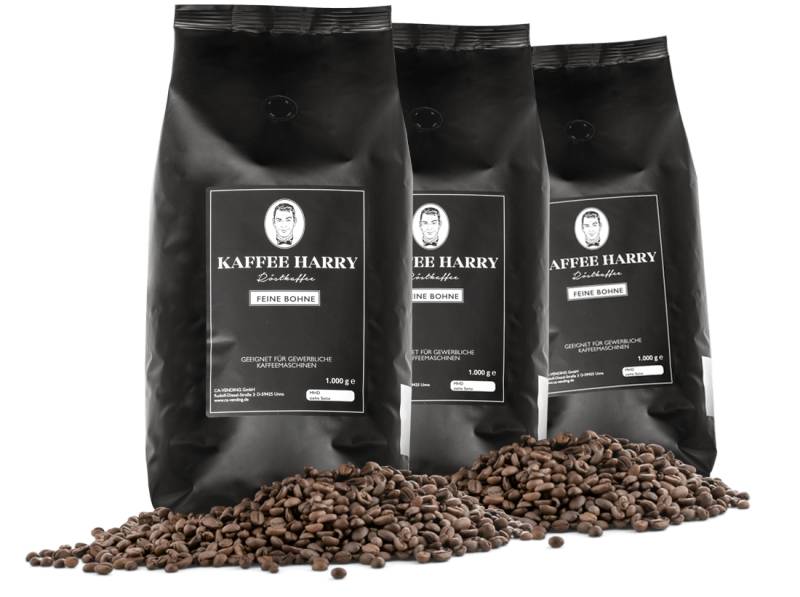 Vorteilspaket Kaffee Harry Memphis 3x1kg von Kaffee Harry