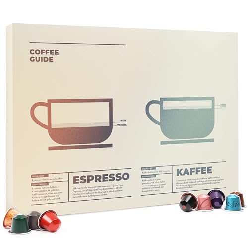 Kaffeehaus Diamant - Kaffee Kapsel-Probierkalender Set, mit 24 zufällig gewählten Original Kapseln, bis zu 10 verschiedene Kaffee-, Espresso- & Lungo-Sorten wie Shanghai Lungo, India, Vaniglia & mehr Kaffeehaus Diamant - Kaffee Kapsel-Probierkalender Set, mit 24 zufällig gewählten Original Kapseln, bis zu 10 verschiedene Kaffee-, Espresso- & Lungo-Sorten wie Shanghai Lungo, India, Vaniglia & mehr von Kaffeehaus Diamant