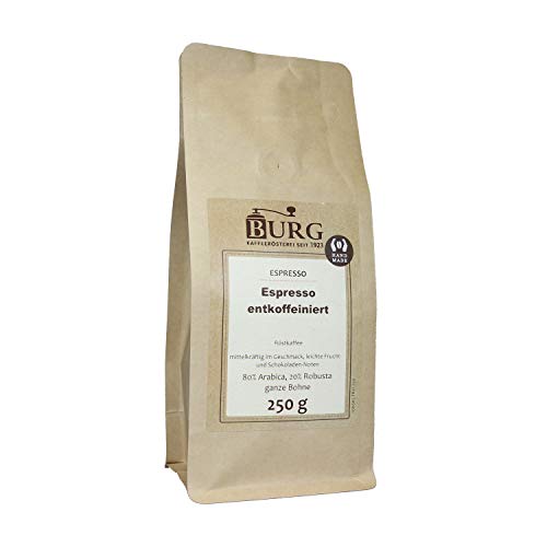 BURG Espresso Chocolata aromatisiert Gewicht 1000 g, Mahlgrad ungemahlen von Kaffeerösterei Burg