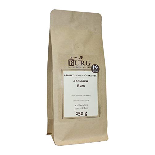 BURG Jamaica Rum Kaffee aromatisiert Gewicht 500 g, Mahlgrad mittel gemahlen von Kaffeerösterei Burg