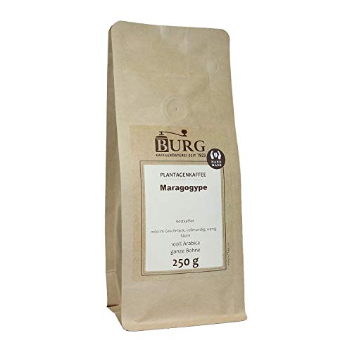 BURG Maragogype Kaffee Gewicht 1000 g, Mahlgrad mittel gemahlen von Kaffeerösterei Burg