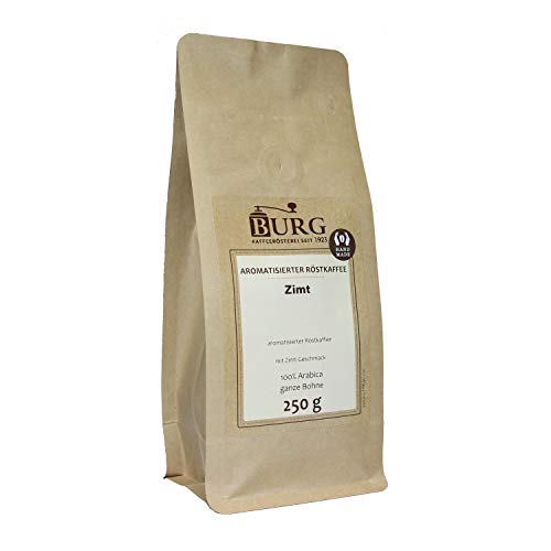BURG Zimt Kaffee aromatisiert Gewicht 250 g, Mahlgrad mittel gemahlen von Kaffeerösterei Burg
