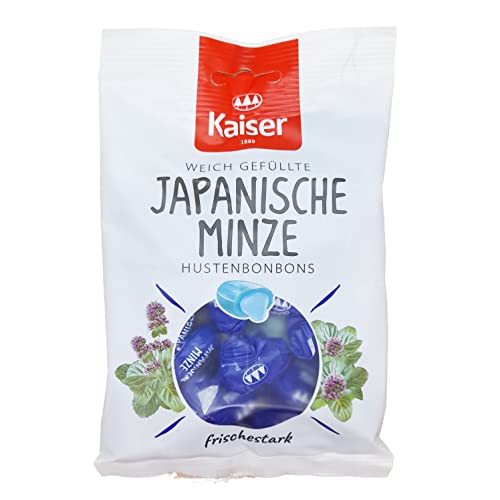 8 Beutel Kaiser Japanische Minze a 90g Bonbons extrastarke Hustenbonbons einzeln gewickelt von Kaiser Bonbons