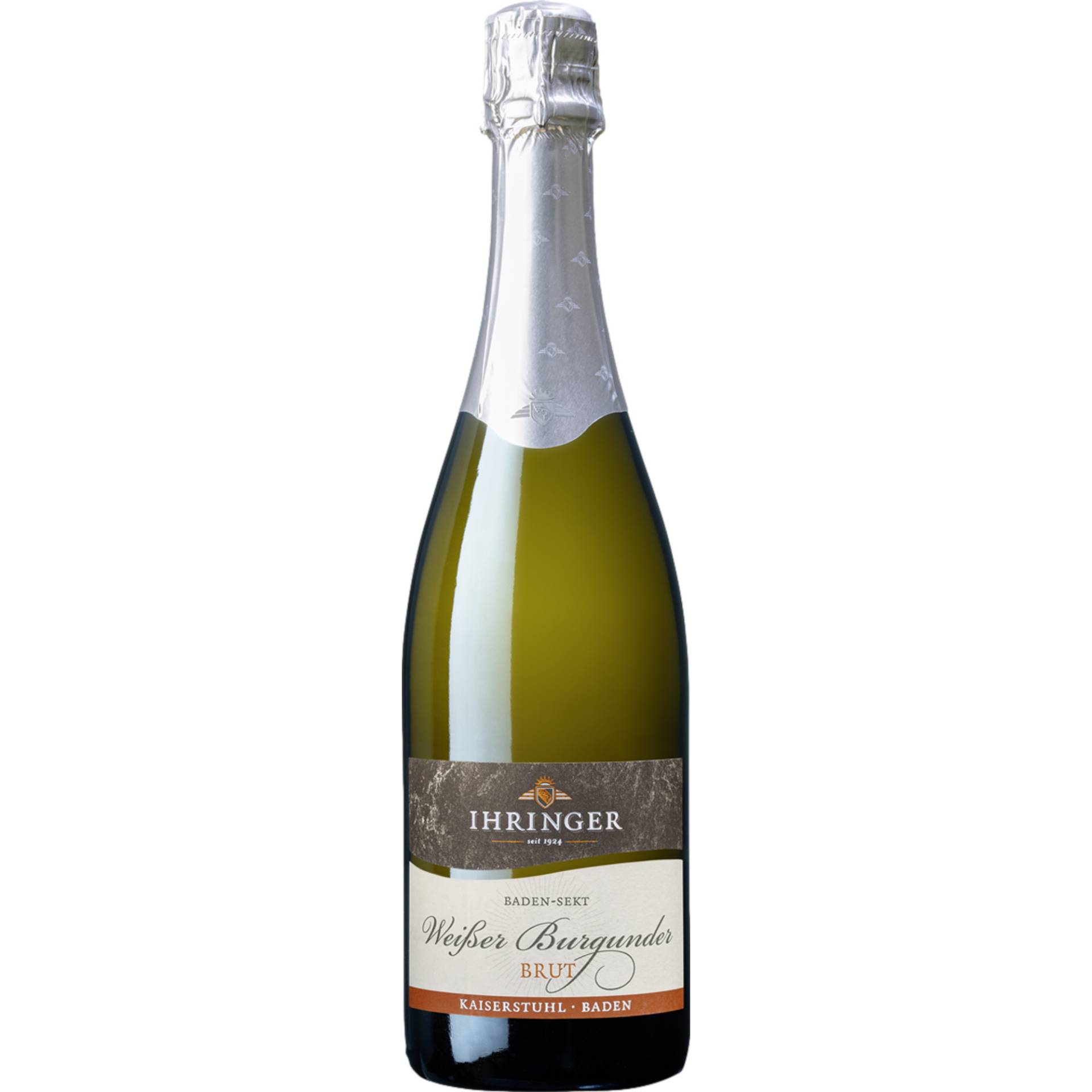 Ihringer Weißer Burgunder, Brut, Deutscher Sekt, Baden, Schaumwein von Kaiserstühler Winzergenossenschaft Ihringen eG - Winzerstraße 6, 79241 Ihringen