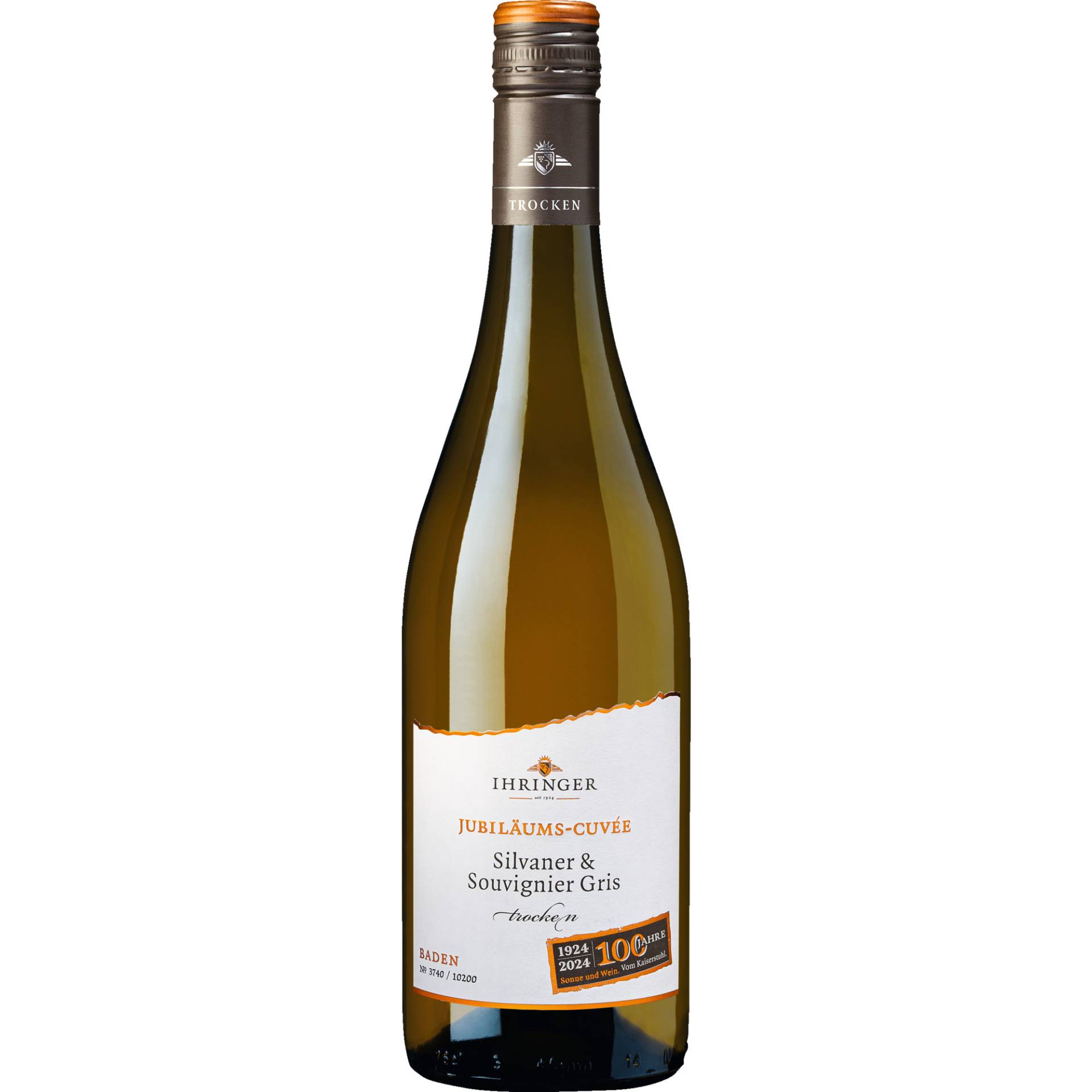 Silvaner Souvignier Gris Jubiläums Cuvée QbA, Trocken, Baden, Baden, 2023, Weißwein Silvaner Souvignier Gris Jubiläums Cuvée QbA, Trocken, Baden, Baden, 2023, Weißwein von Kaiserstühler Winzergenossenschaft Ihringen eG
