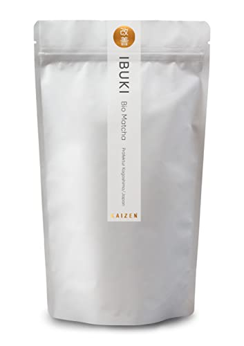 Kaizen® Ibuki Matcha Pulver - erlesener Premium Bio Matcha Tee - beschattet - Großpackung - Direktimport aus der Präfektur Kagoshima/Japan - 80g im wiederverschließbaren Aromaschutzbeutel Kaizen® Ibuki Matcha Pulver - erlesener Premium Bio Matcha Tee - beschattet - Großpackung - Direktimport aus der Präfektur Kagoshima/Japan - 80g im wiederverschließbaren Aromaschutzbeutel von Kaizen
