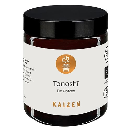 Kaizen® Tanoshī Bio Matcha-Tee - Tezumi Contest Grade - 35 Tage Tana-Beschattung - Direktimport aus der Präfektur Kagoshima/Japan - 30g Dose mit UV & Sauerstoffschutz von Kaizen