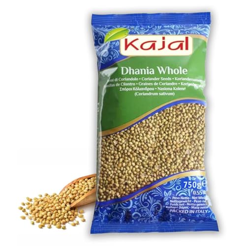 Kajal Dhaniya Ganze Koriandersamen 750g – Vollmundig, aromatisch & naturbelassen, ideal zum Mahlen | Rösten & Würzen von Currys, Chutneys & orientalischen Gerichten Kajal Dhaniya Ganze Koriandersamen 750g – Vollmundig, aromatisch & naturbelassen, ideal zum Mahlen | Rösten & Würzen von Currys, Chutneys & orientalischen Gerichten von Kajal