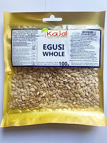 Kajal EGUSI Bio-Melonensamen (Egusi ganze Melonenkerne) (100 gm) Natürliche Bio-Melonensamen von Kajal