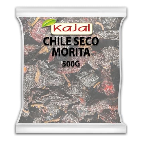 Kajal getrocknete Pasillaseco-Chilis, Packung mit 500 g. (Morita Seco Chilis) von Kajal