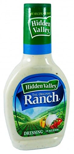 Kajal Hidden Valley Ranch Salatdressing und Topping, ideal für Marinaden-Sandwichaufstrich und Taco-Topping, 473 ml. von Kajal