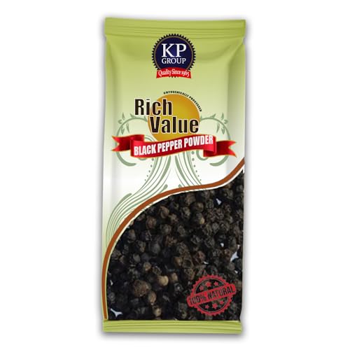 Kajal-Pfefferpulver aus schwarzem Pfeffer, intensiver Geschmack, gentechnikfrei, frei von Zusatz- oder Konservierungsstoffen, ideal zum Würzen und für kulinarische Köstlichkeiten 3X120g.g. Kajal-Pfefferpulver aus schwarzem Pfeffer, intensiver Geschmack, gentechnikfrei, frei von Zusatz- oder Konservierungsstoffen, ideal zum Würzen und für kulinarische Köstlichkeiten 3X120g.g. von Kajal