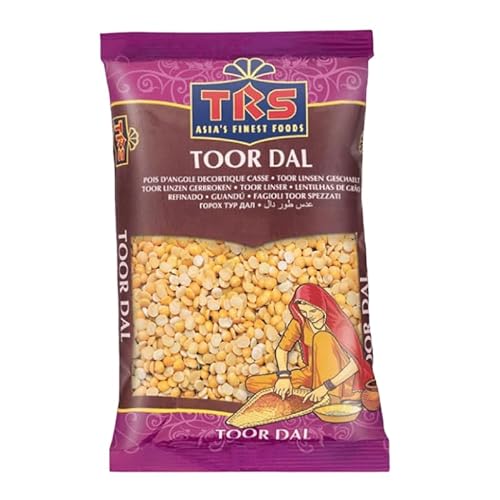 Kajal TRS Toor Dal Plain, ideal für Dal Tadka, Sambar Dal Fry, Suppe und Eintöpfe, Snacks, Vorspeisen und Reisgerichte, 2 kg. von Kajal