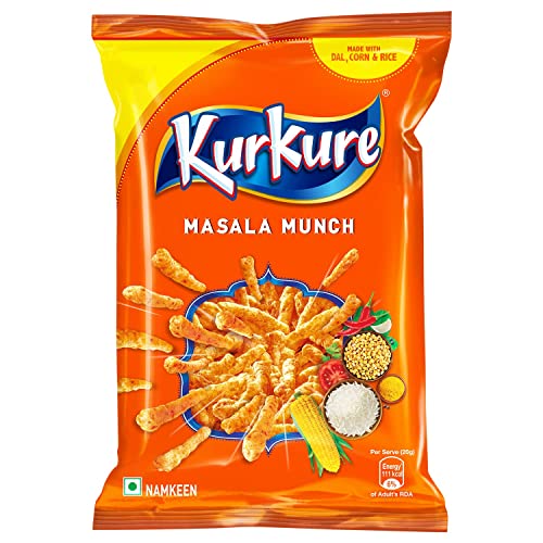 Kurkure Masala Munch - 6er Pack | Knuspriger Snack aus Dal, Mais & Reis | Vegan & Vegetarisch | Intensiv gewürzt für ein unverwechselbares Geschmackserlebnis Kurkure Masala Munch - 6er Pack | Knuspriger Snack aus Dal, Mais & Reis | Vegan & Vegetarisch | Intensiv gewürzt für ein unverwechselbares Geschmackserlebnis von Kajal
