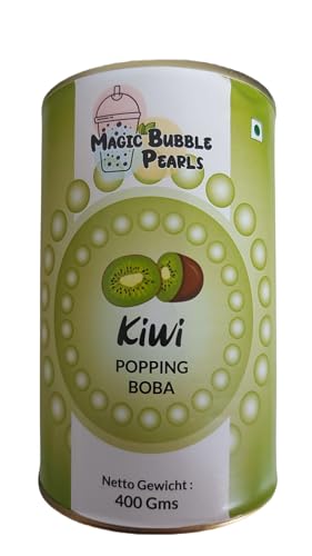 Magic Bubble Tea Perlen Kiwi - 400 Gramm - Popping Boba Frucht Perlen von Kajal