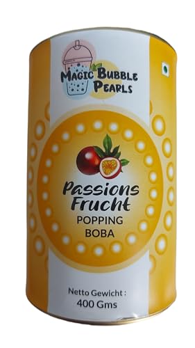 Magic Bubble Tea Perlen Passions Frucht - 400 Gramm - Popping Boba Frucht Perlen von Kajal