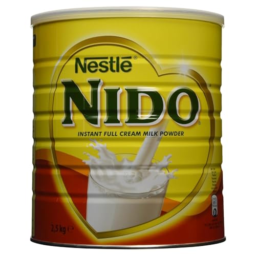 NIDO Milchpulver 2500g – Vollmilchpulver mit Sojalecithin, reich an Nährstoffen für die ganze Familie – Ideal für Kaffee, Müsli & Backen – Laktosefreie Alternative mit Kajal Sticker von Kajal